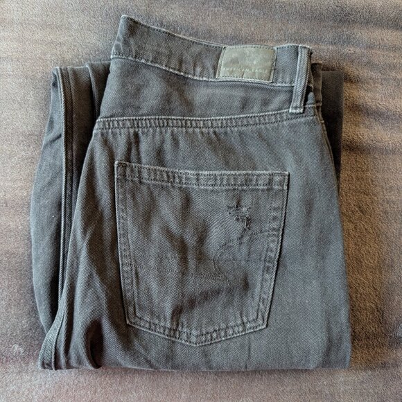 American Eagle Outfitters Highest Rise 90's Boyfriend Jeans in Washed Black - Picture 6 of 6